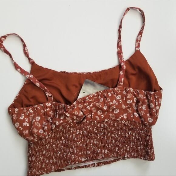 Women’s  Boho Crop Tank Top Brown size Medium - Picture 6 of 6